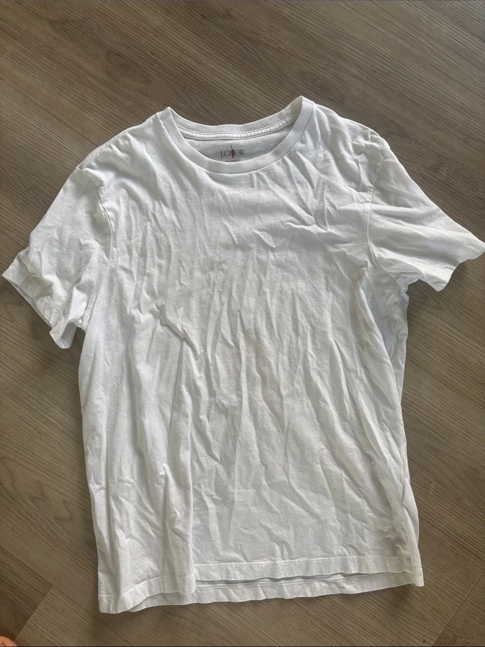 J. Crew White Short-Sleeve Crewneck Tee